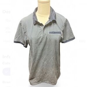 Guess Two-Tone Navy Polo Shirt size Medium